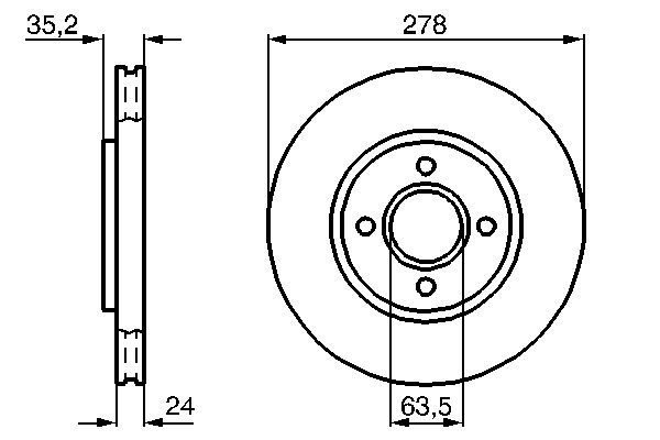 BOSCH 0 986 478 670 - Bremsscheibe