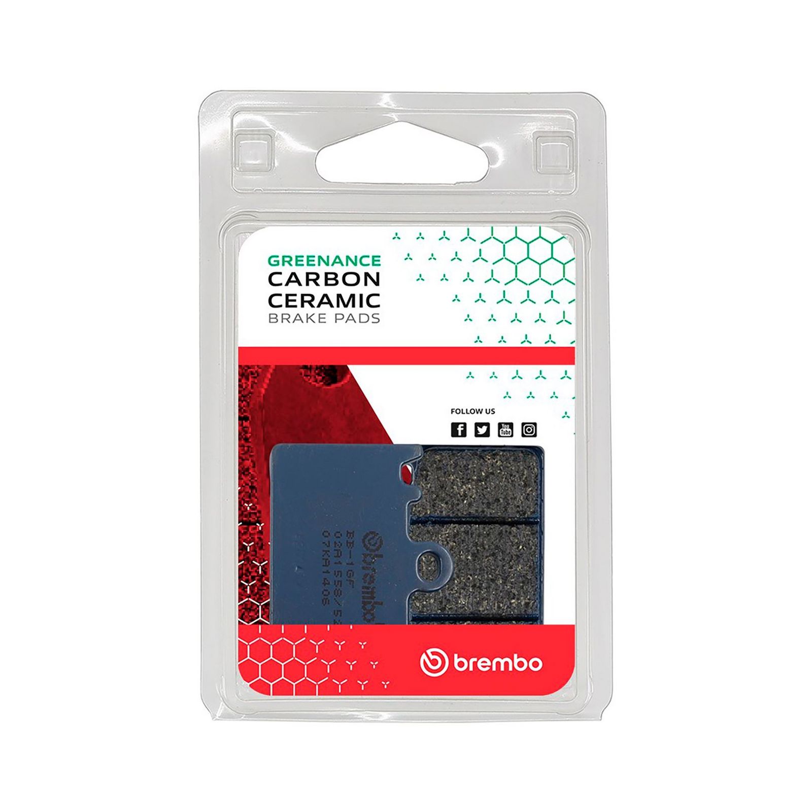 BREMBO 07KA1406 - Bremsbelagsatz, Scheibenbremse
