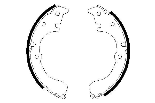BOSCH 0 986 487 453 - Bremsbackensatz