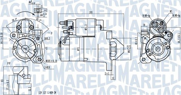 MAGNETI MARELLI 063721273010 - Starter
