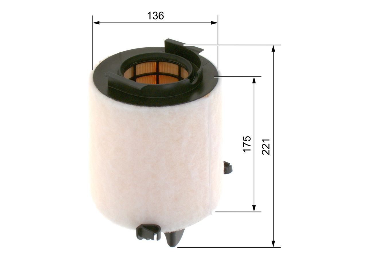 BOSCH 1 457 433 576 - Luftfilter