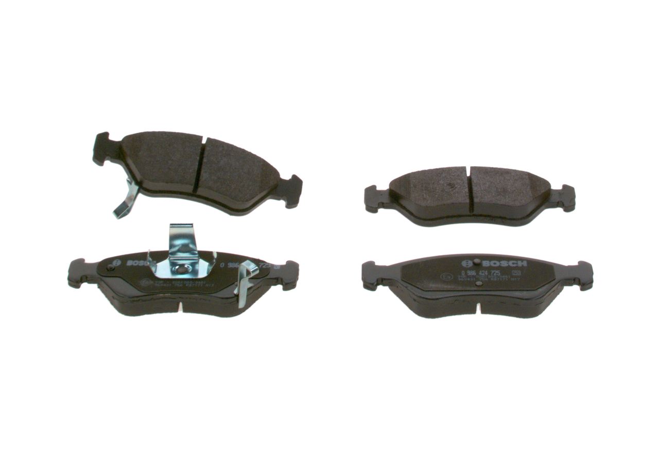 BOSCH 0 986 424 725 - Bremsbelagsatz, Scheibenbremse