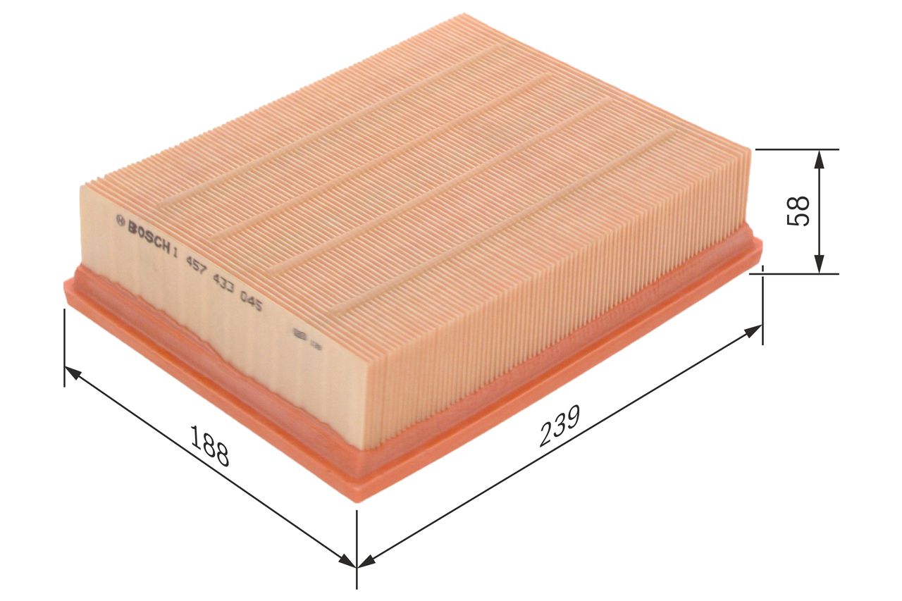 BOSCH 1 457 433 045 - Luftfilter