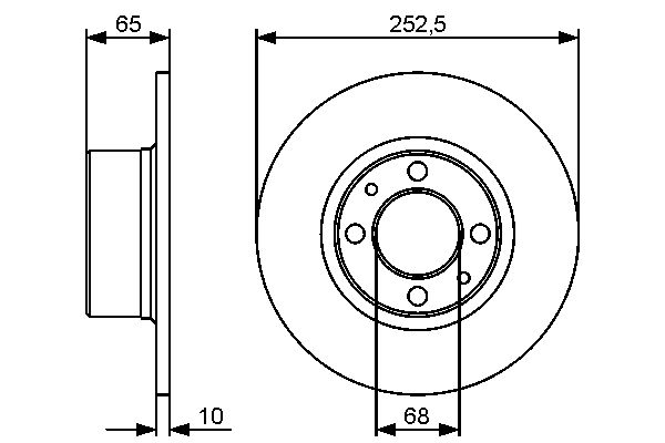 BOSCH 0 986 479 435 - Bremsscheibe