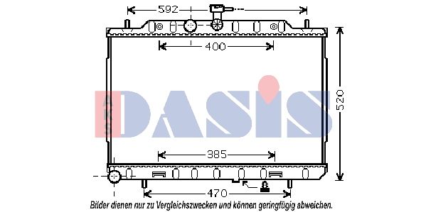 AKS DASIS 070152N - Kühler, Motorkühlung