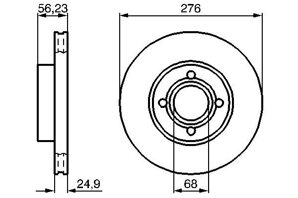 BOSCH 0 986 478 137 - Bremsscheibe