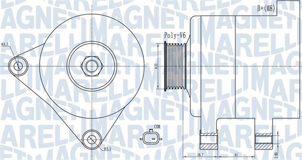 MAGNETI MARELLI 063732003010 - Generator