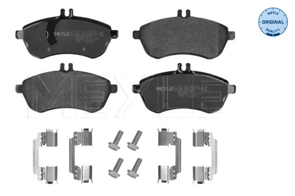 MEYLE 025 243 0620/K2 - Bremsbelagsatz, Scheibenbremse