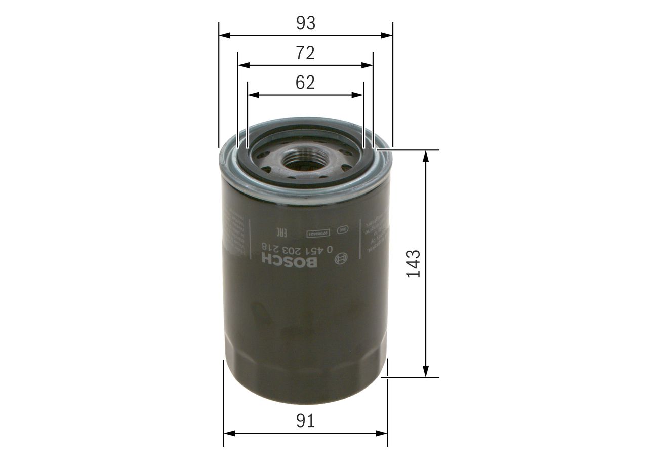 BOSCH 0 451 203 218 - Ölfilter
