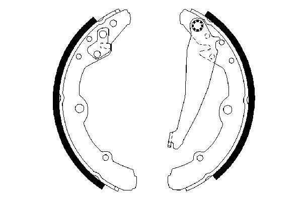 BOSCH 0 986 487 276 - Bremsbackensatz