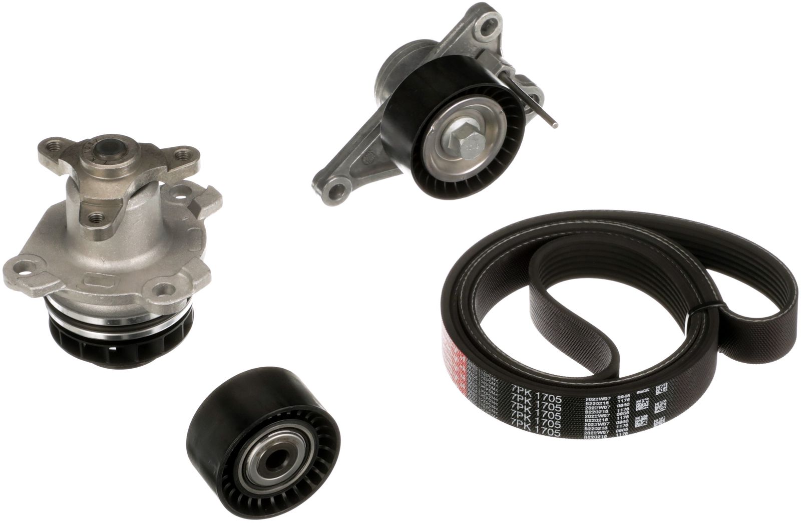 GATES KP17PK1705 - Wasserpumpe + Keilrippenriemensatz