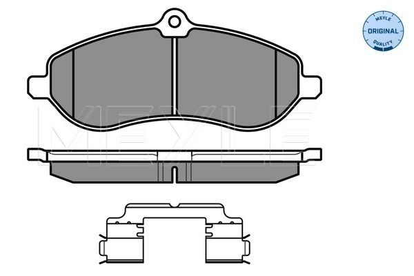 MEYLE 025 245 9518/W - Bremsbelagsatz, Scheibenbremse