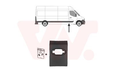 VAN WEZEL 3799416 - Zier-/Schutzleiste, Seitenwand