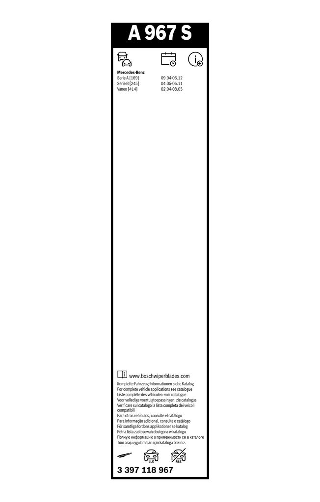 BOSCH 3 397 118 967 - Wischblatt