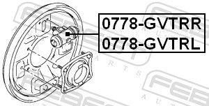 FEBEST 0778-GVTRL - Radbremszylinder