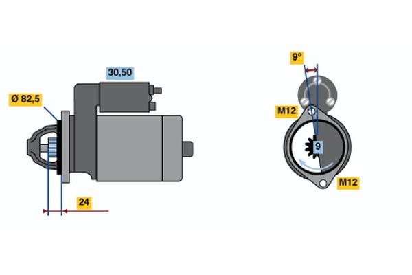 BOSCH 0 986 015 540 - Starter