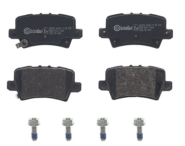 BREMBO P 28 038 - Bremsbelagsatz, Scheibenbremse