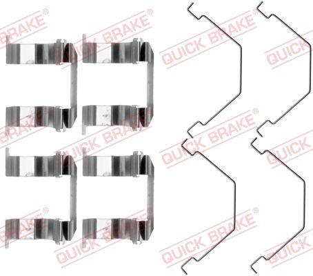 QUICK BRAKE 109-1158 - Zubehörsatz, Scheibenbremsbelag