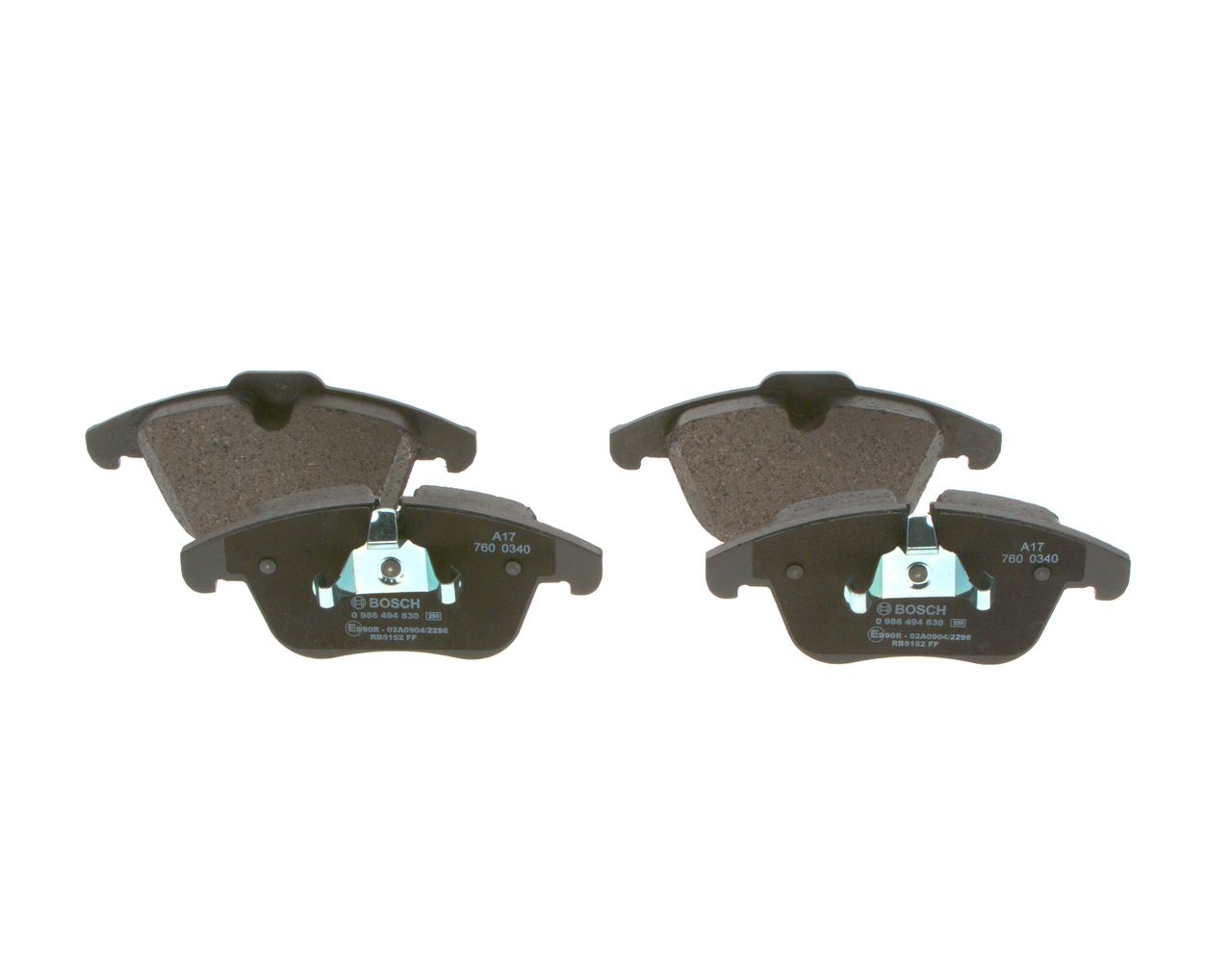 BOSCH 0 986 494 830 - Bremsbelagsatz, Scheibenbremse