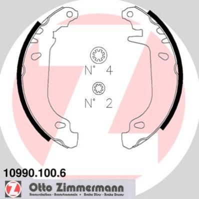 ZIMMERMANN 10990.100.6 - Bremsbackensatz