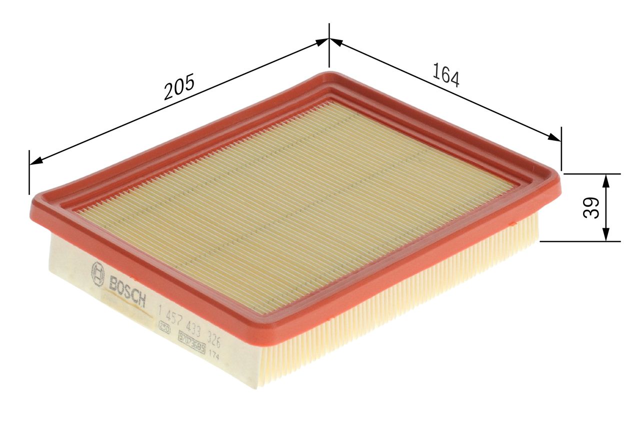 BOSCH 1 457 433 326 - Luftfilter