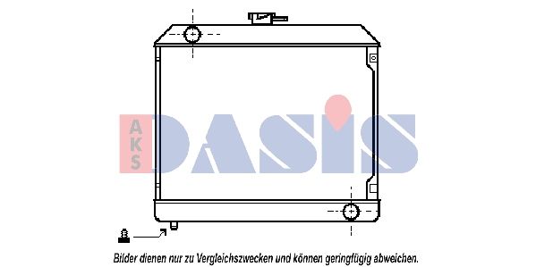AKS DASIS 120110N - Kühler, Motorkühlung