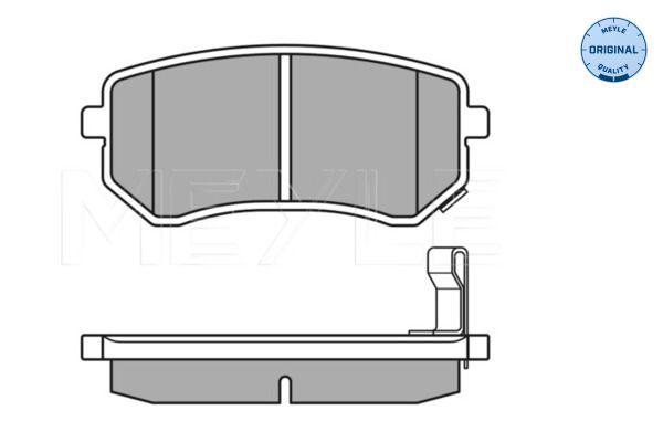 MEYLE 025 242 7614/W - Bremsbelagsatz, Scheibenbremse