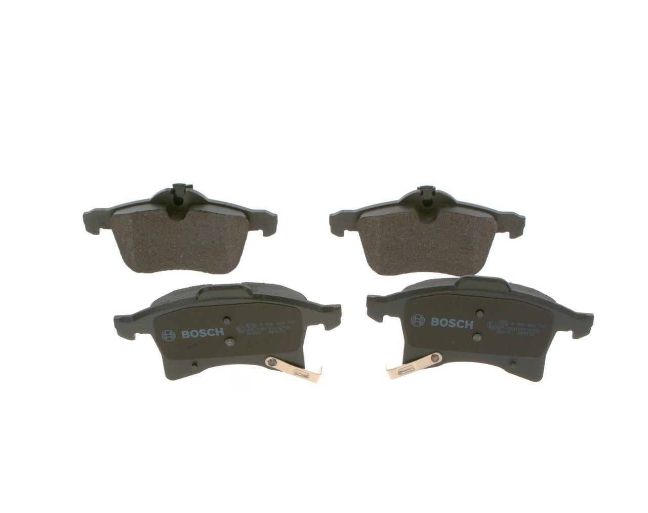 BOSCH 0 986 424 707 - Bremsbelagsatz, Scheibenbremse