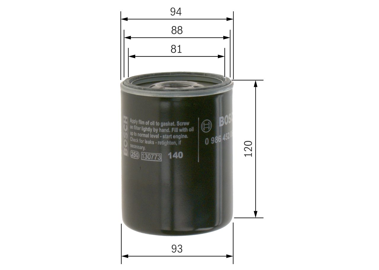 BOSCH 0 986 452 064 - Ölfilter