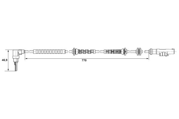 BOSCH 0 265 007 671 - Sensor, Raddrehzahl