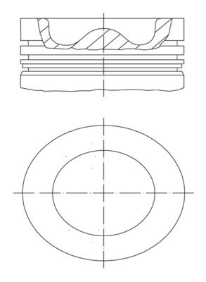 MAHLE 001 PI 00165 000 - Kolben