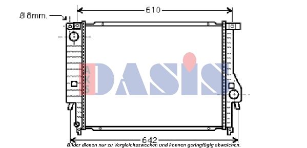 AKS DASIS 050007N - Kühler, Motorkühlung