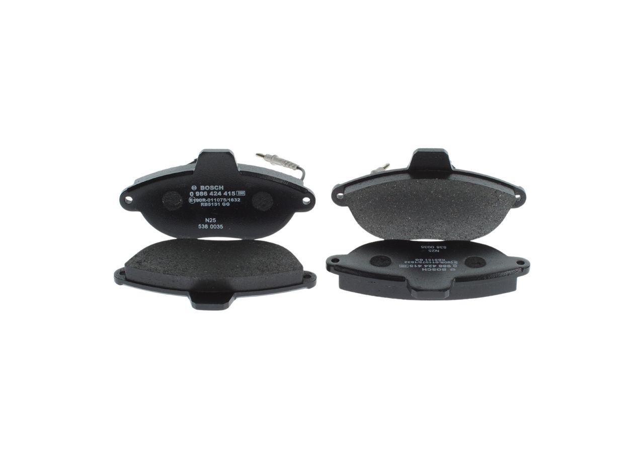 BOSCH 0 986 424 415 - Bremsbelagsatz, Scheibenbremse