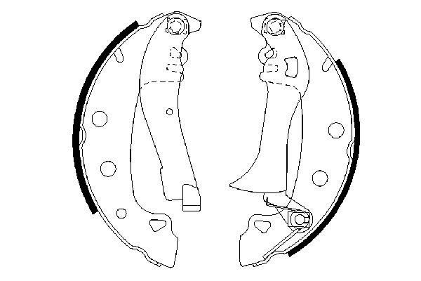 BOSCH 0 986 487 285 - Bremsbackensatz