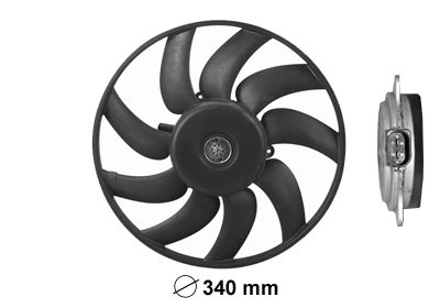 VAN WEZEL 0327747 - Lüfter, Motorkühlung