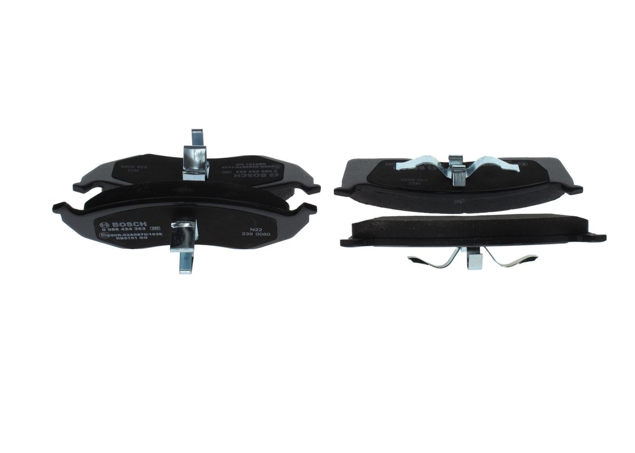 BOSCH 0 986 424 363 - Bremsbelagsatz, Scheibenbremse