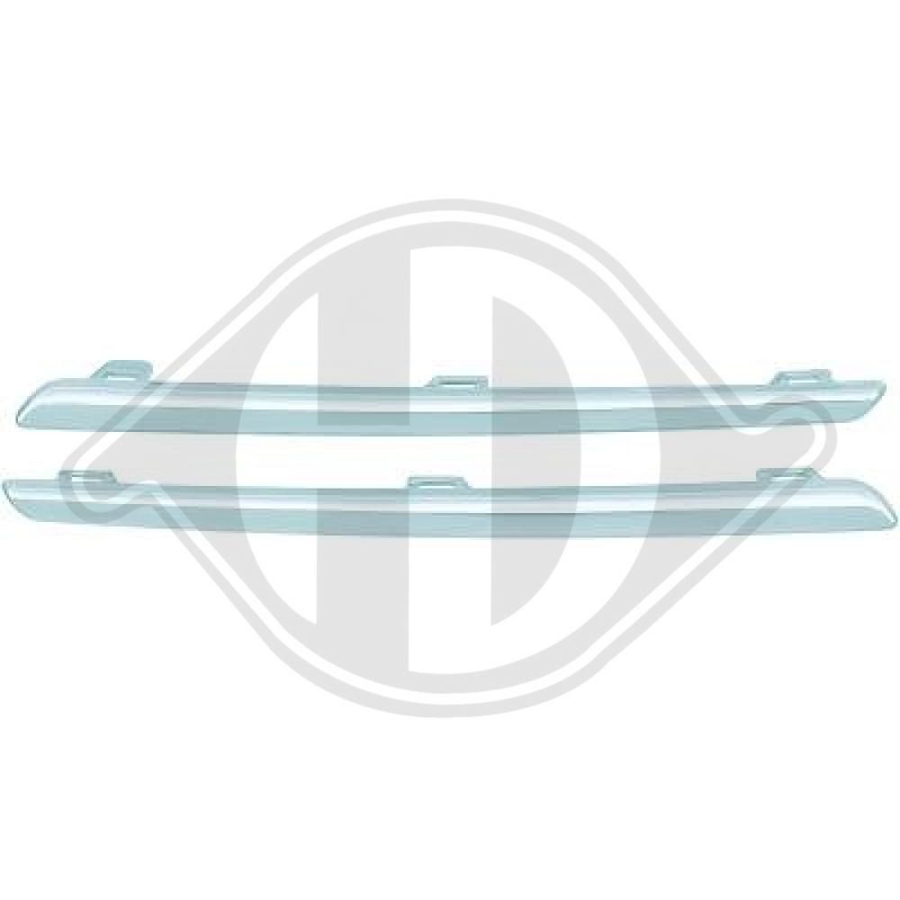 DIEDERICHS 4483042 - Zier-/Schutzleistensatz, Kühlergitter