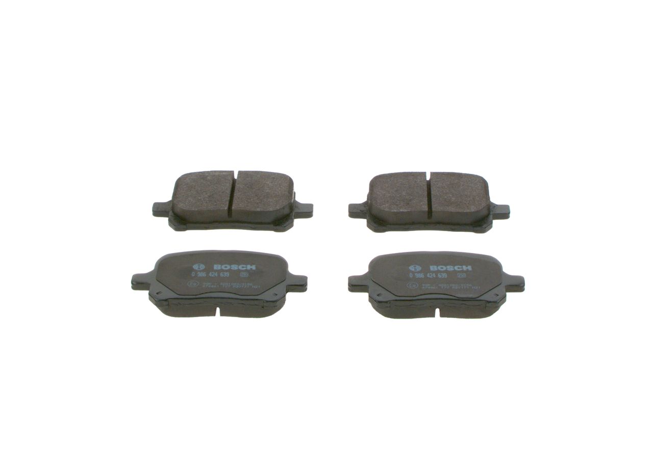 BOSCH 0 986 424 639 - Bremsbelagsatz, Scheibenbremse