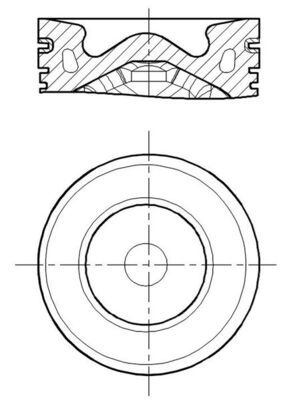 MAHLE 013 PI 00155 000 - Kolben