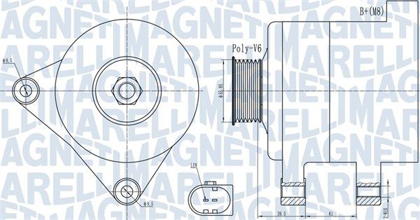 MAGNETI MARELLI 063732011010 - Generator