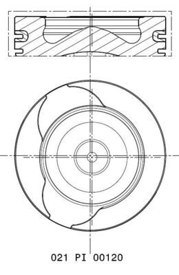 MAHLE 021 PI 00120 000 - Kolben