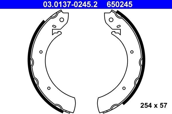 ATE 03.0137-0245.2 - Bremsbackensatz