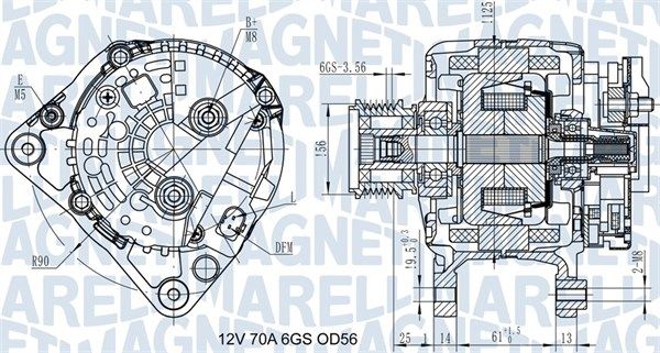 MAGNETI MARELLI 063731502010 - Generator