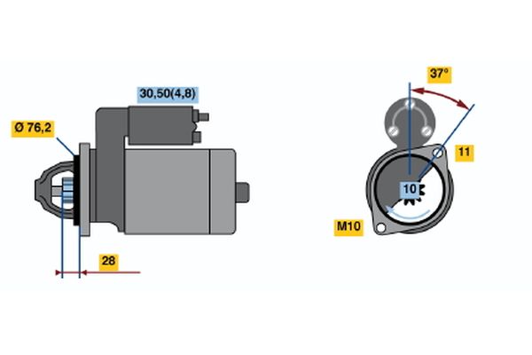 BOSCH 0 001 109 258 - Starter