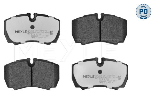 MEYLE 025 291 2320/PD - Bremsbelagsatz, Scheibenbremse