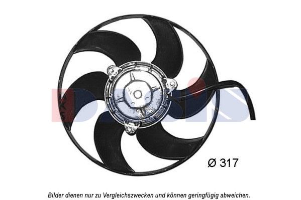 AKS DASIS 068064N - Lüfter, Motorkühlung