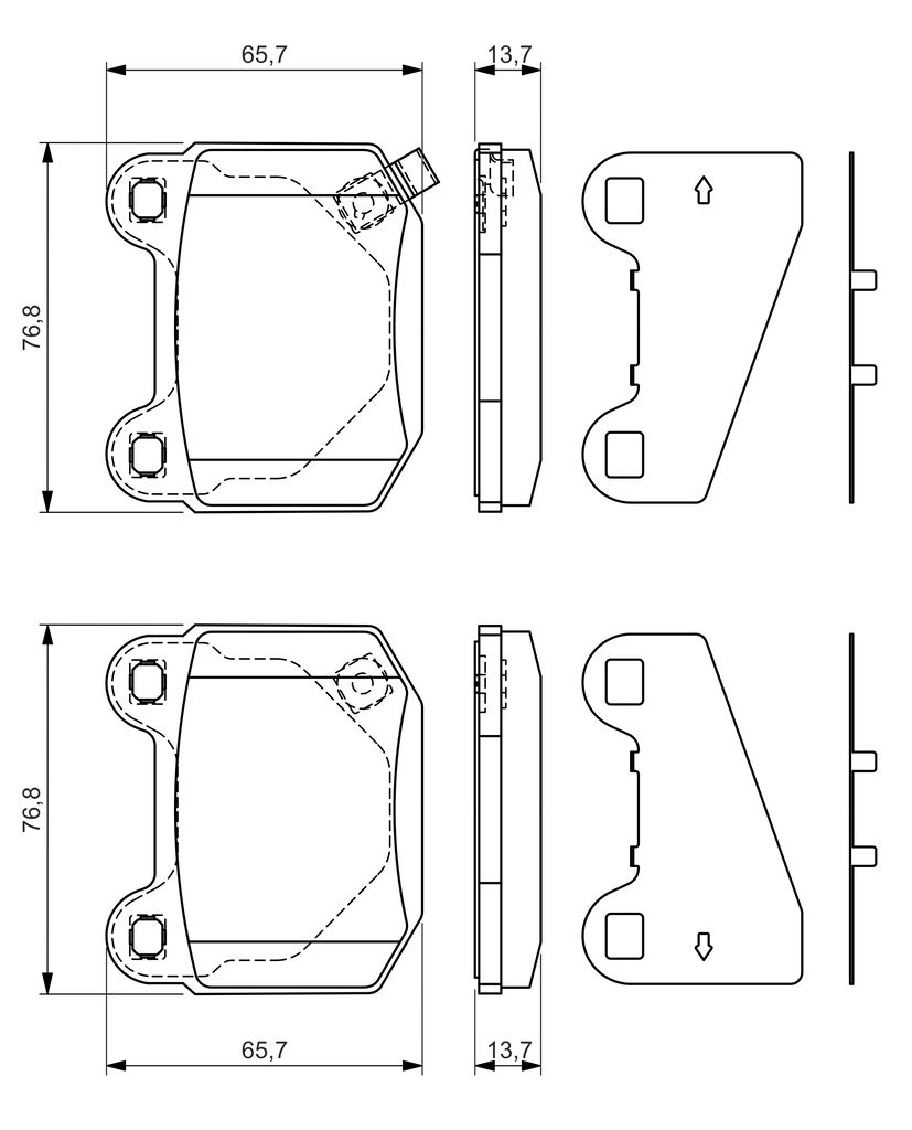BOSCH 0 986 494 229 - Bremsbelagsatz, Scheibenbremse