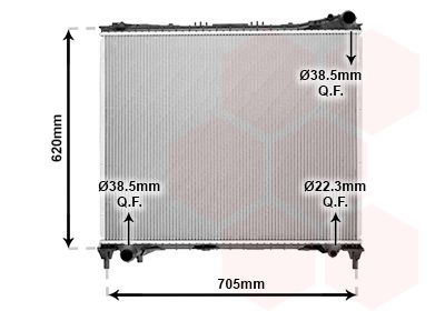VAN WEZEL 02002337 - Kühler, Motorkühlung