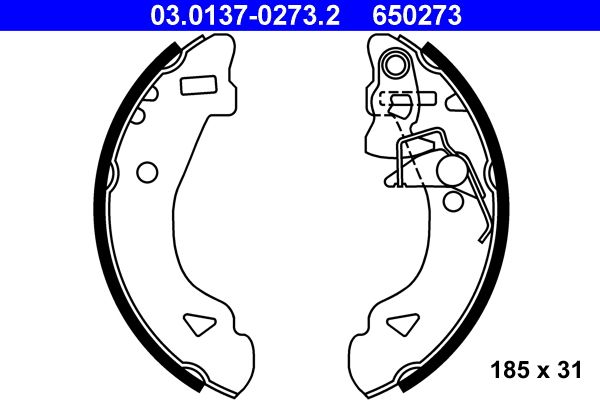 ATE 03.0137-0273.2 - Bremsbackensatz