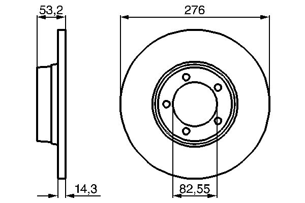 BOSCH 0 986 478 820 - Bremsscheibe